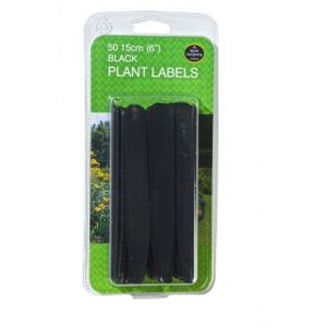 Garland 15cm (6")black Plant Labels (50)