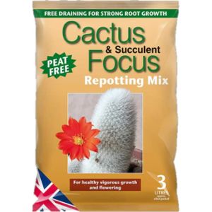 Growth Cactus & Suc Focus Repotting Mix - Peat free 3l