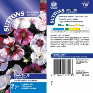 Suttons Dianthus Sugar Baby Mix