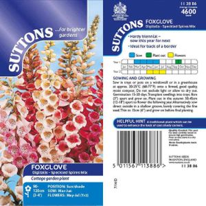 Suttons Digitalis (Foxglove) Speckled Spires Mix
