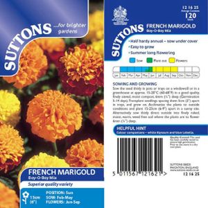 Suttons Marigold French Boy'O'Boy Mix