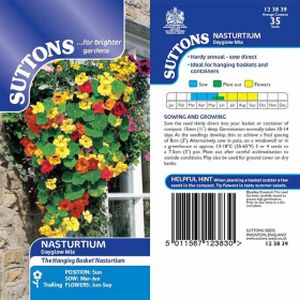 Suttons Nasturtium Dayglow Mix (Hanging Basket)