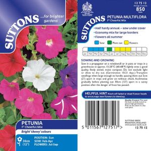 Suttons Petunia F2 Cheerful Mix