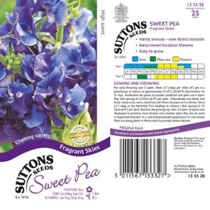 Suttons Sweet Pea Fragrant Skies
