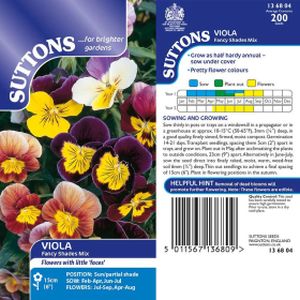 Suttons Viola Fancy Shades Mix