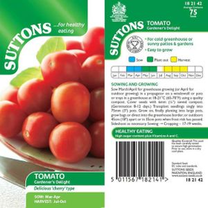 Suttons Tomato Gardener's Delight