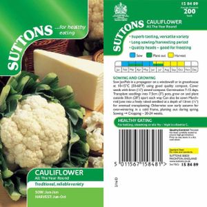 Suttons Veg Cauliflower All The Year Round