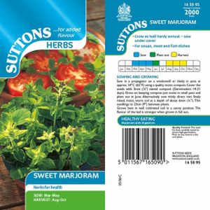 Suttons Herbs Marjoram Sweet or Knotted