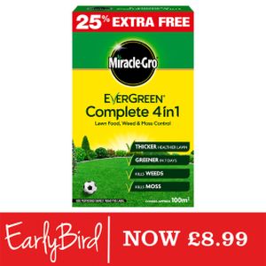 Miracle-Gro Evergreen Complete 4in1 80m2 + 25% Extra Free