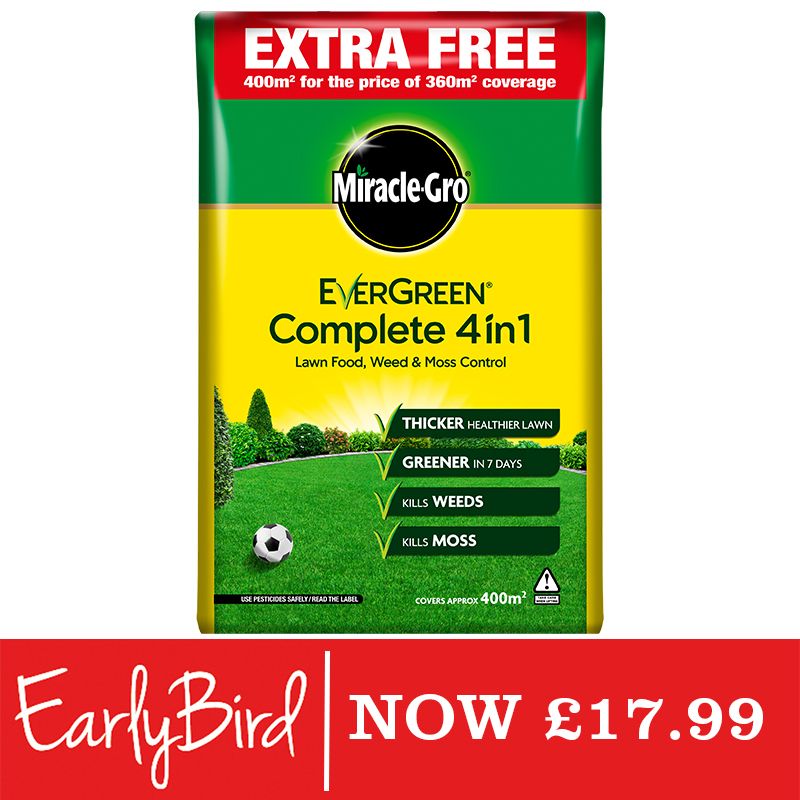 Miracle-Gro Evergreen Complete 4in1 400m2 (360m2 + Extra Free)