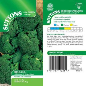 Suttons Veg Broccoli Calabrese Green Magic F1