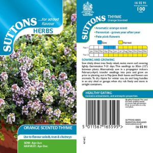 Suttons Thyme Orange Scented