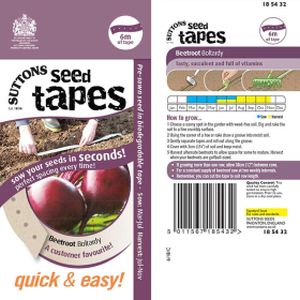 Suttons Groweasy Seed Tape - Beetroot Boltardy