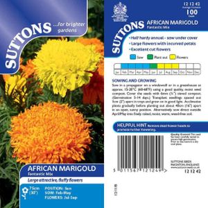 Suttons African Marigold Fantastic Mixed
