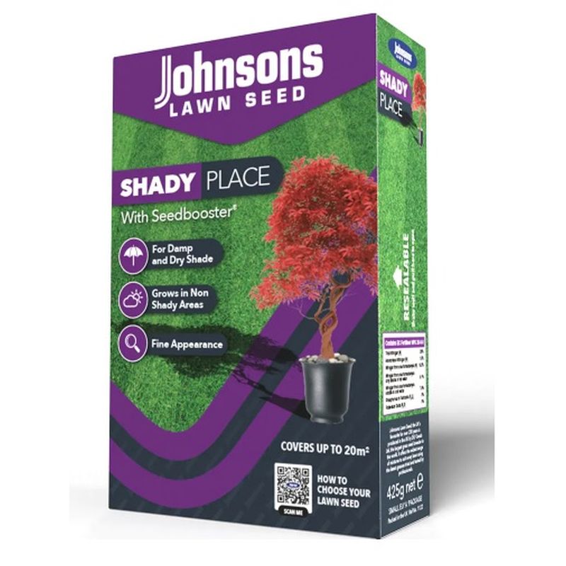 Johnsons Shady Place Grass Seed Carton 500g Coolings Garden Centre
