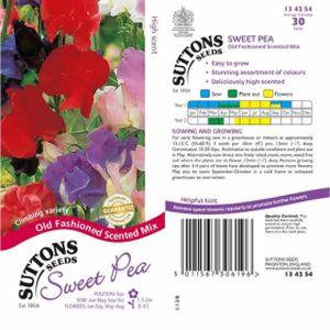 Suttons Sweet Pea Old Fashioned Scented Mix