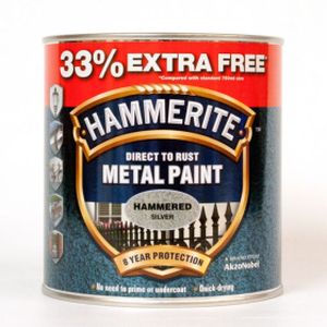 Hammerite Hammered Silver 750ml + 33%