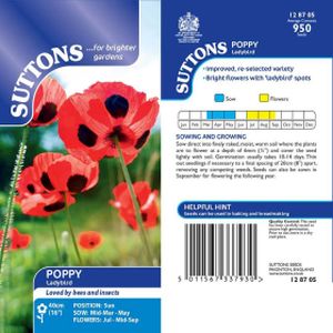 Suttons Poppy Ladybird