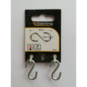 Sterling 3mm S Hooks Bzp (2)