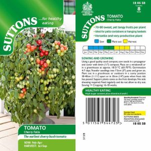 Suttons Tomato Seeds - Cherry Falls