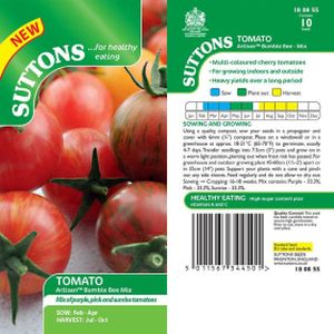Suttons Tomato Seeds - Artisan Bumble Bee Mix