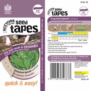 Suttons Seed Tape Spinach