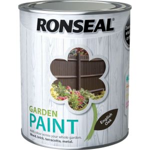 Ronseal Garden Paint English Oak 750ml