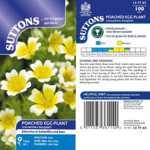 Suttons Poached Egg Plant - Limnanthes Douglasii