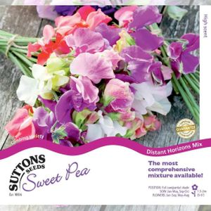 Suttons Sweet Pea Seeds - Distant Horizons Mix