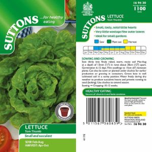 Suttons Lettuce - Tom Thumb
