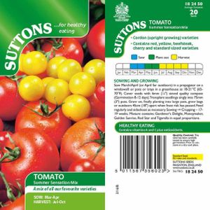Suttons Tomato Seeds - Summer Sensation Mix