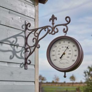 Smart Garden Double Sided Marylebone Station Clock & Thermometer
