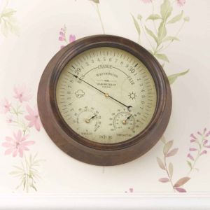 Smart Westminster Barometer & Thermometer 8In