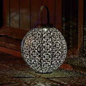 Smart Damasque Bronze Solar Lantern