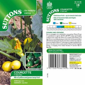 Suttons Courgette Two Ball Mix F1