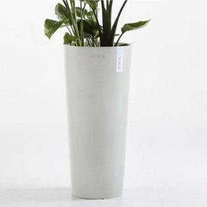 ECOPOTS Amsterdam Med High White Grey D30xH50