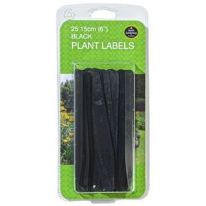 Garland 15cm (6") Black Plant Labels(25)