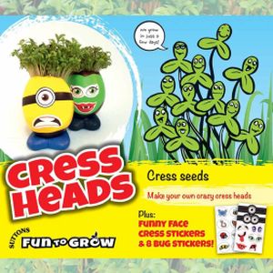 Suttons Fun-To-Grow Cress Heads