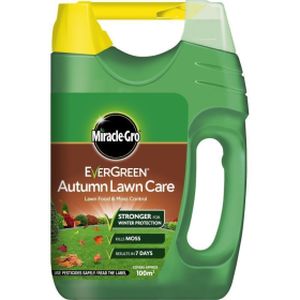 Miracle-Gro Evergreen Autumn Lawn Care Lawn Food & Moss Control -  Spreader 100m2