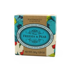 Naturally European Freesia Pear Wrapped Soap