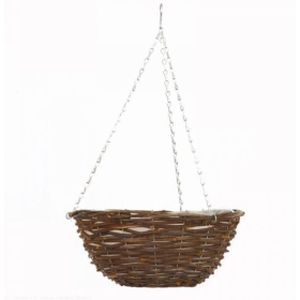 Smart 14" Rattan Hanging Basket