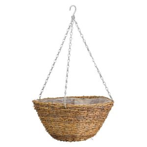 Smart 14" Country Rattan Hanging Basket