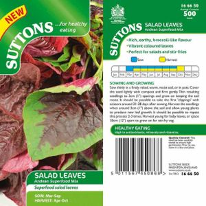 Suttons Salad Leaves Andean Superfood Mix