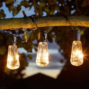 Smart Eureka! Vintage Lightbulbs-Pk 10 Solar String Lights