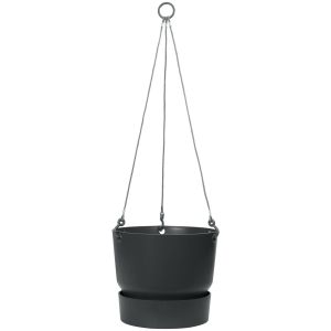 Elho Greenville Hanging Basket - Living Black - 24cm