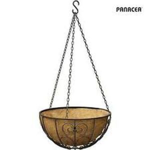 Panacea 14" Rstc Itl Hanging Basket Bz