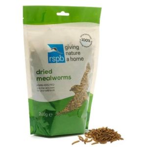 WHM Rspb Dried Mealworm Pouches 200g