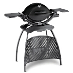 Weber Q 1200 Gas Barbecue with Stand - Black