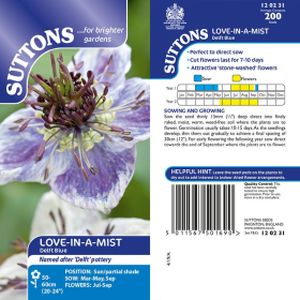 Suttons Love-In-A-Mist  - Delft Blue