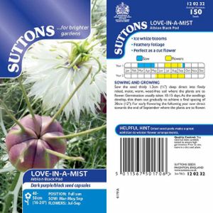 Suttons Love-In-A-Mist-Albion Black Pod Seeds